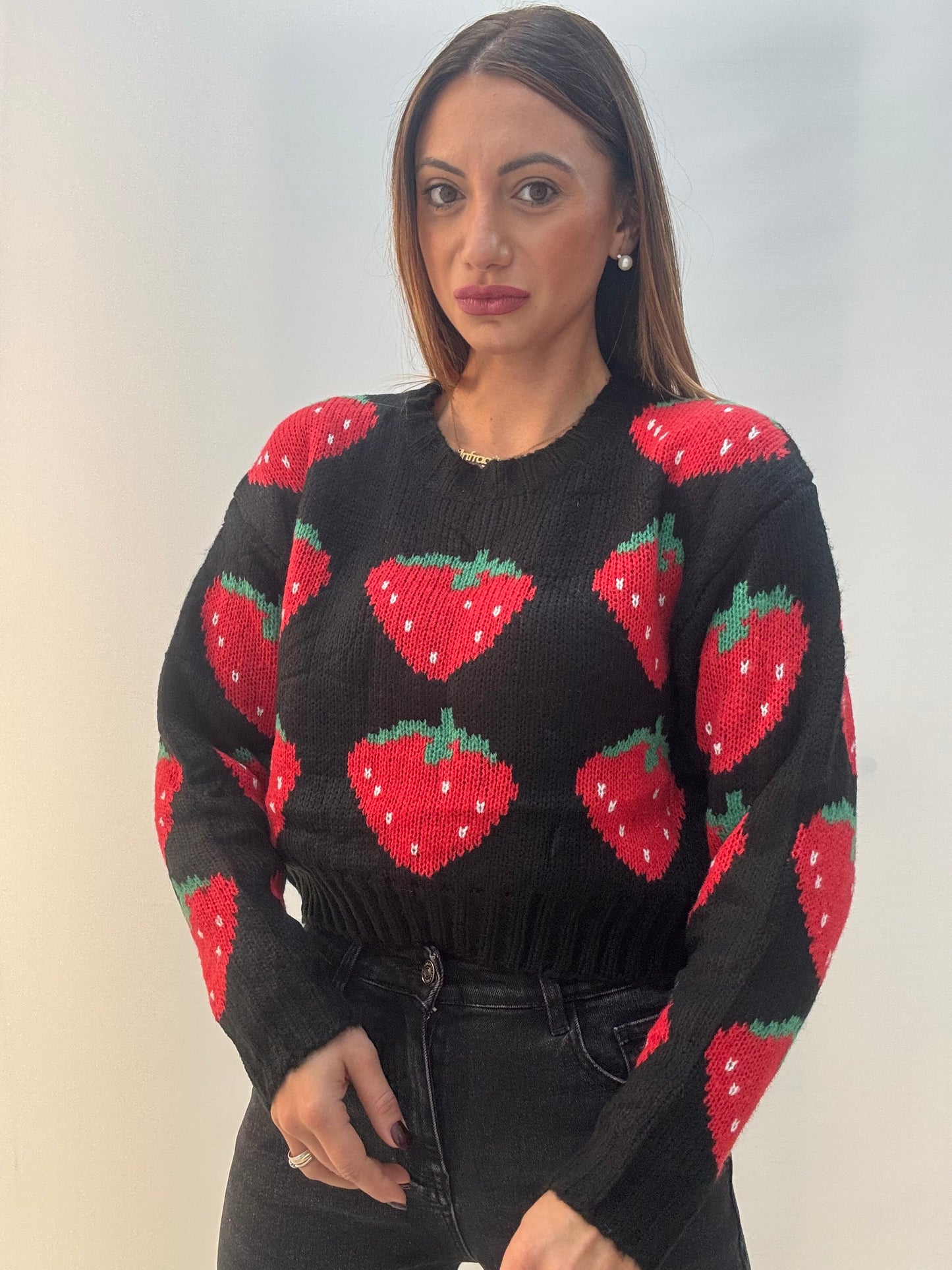 Maglione Fragola Nero
