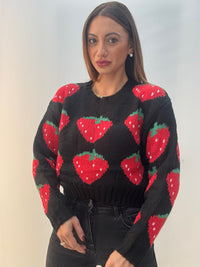 Maglione Fragola Nero