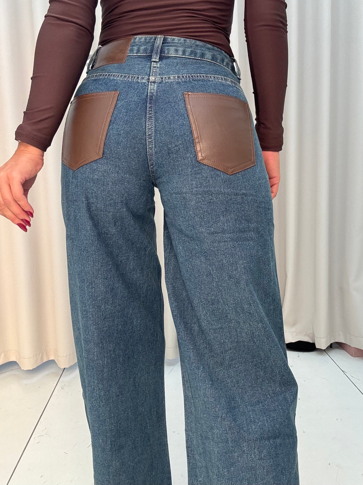 Jeans Tasca Ecopelle