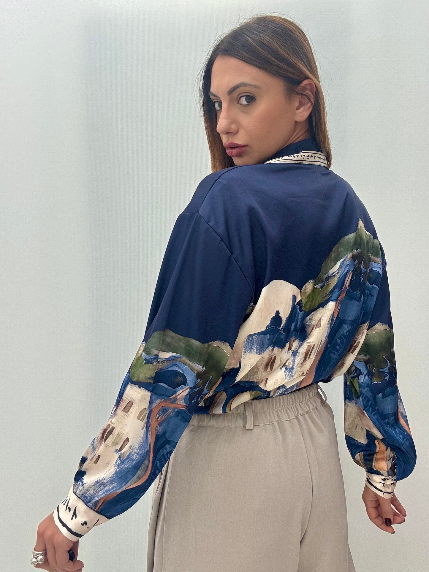 Camicia Panorama Blu