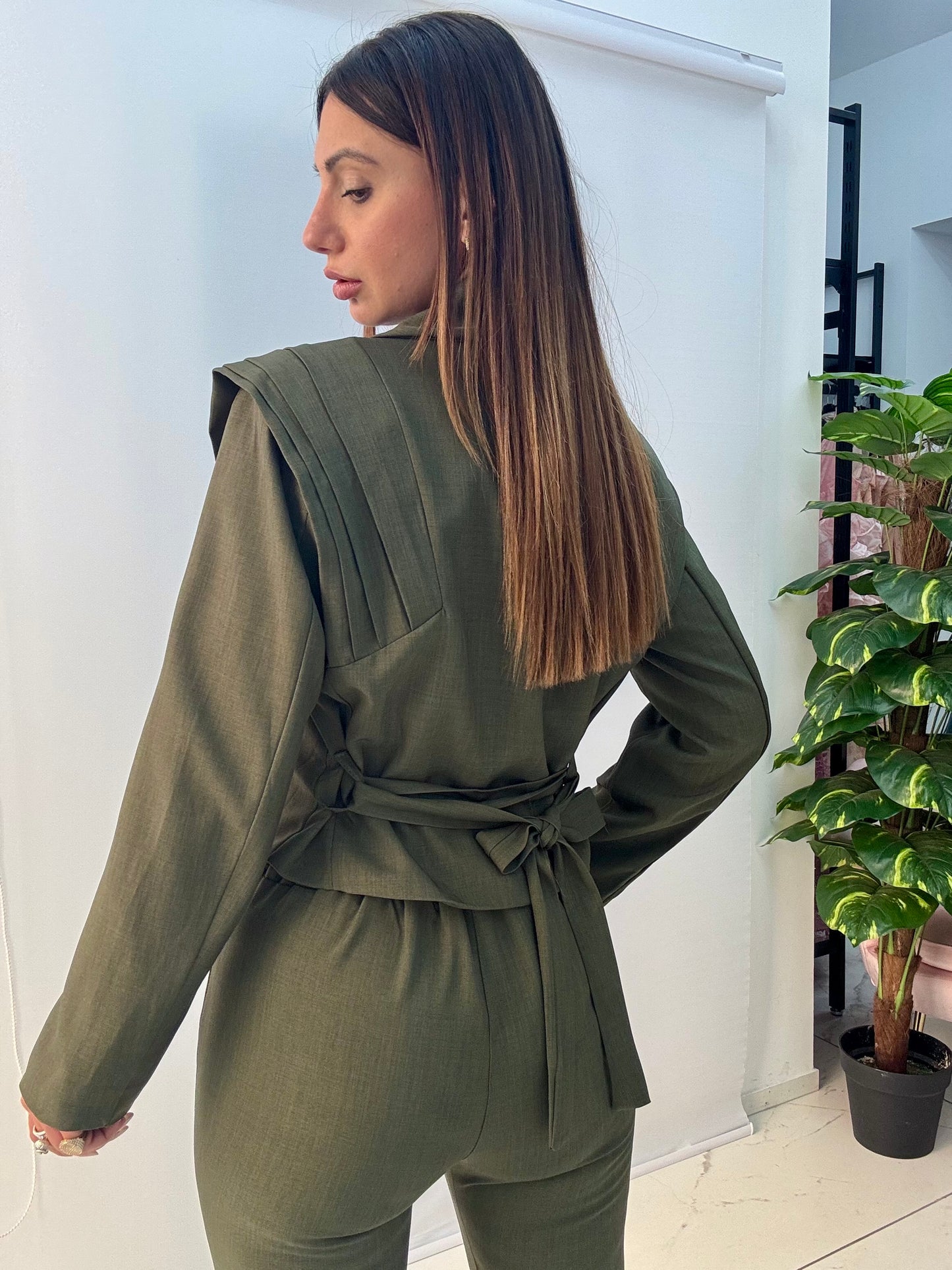 Tailleur Asia Verde Militare