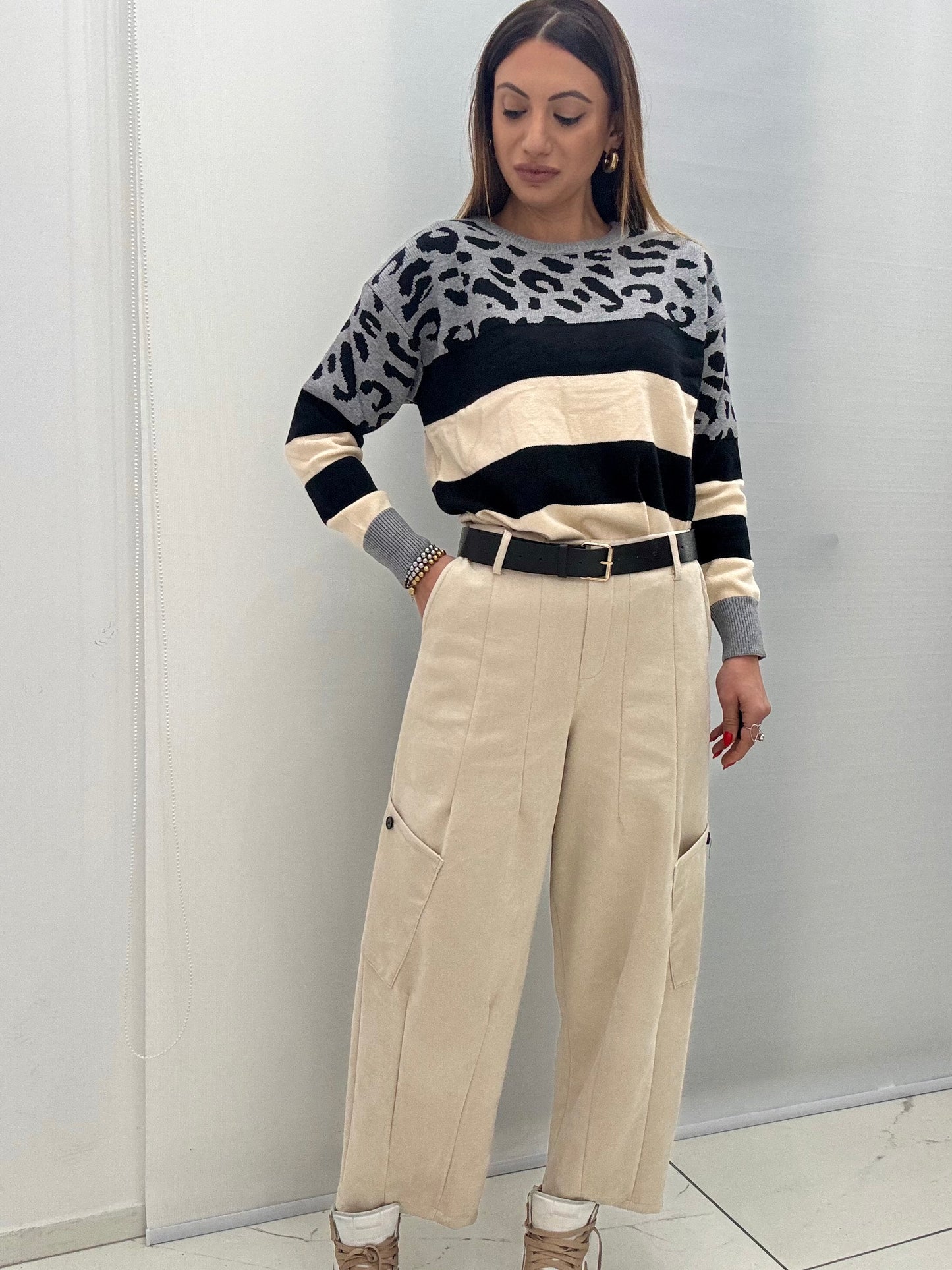 Pantalone Daino Cintura