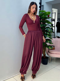 Pantalone Denise Bordeaux