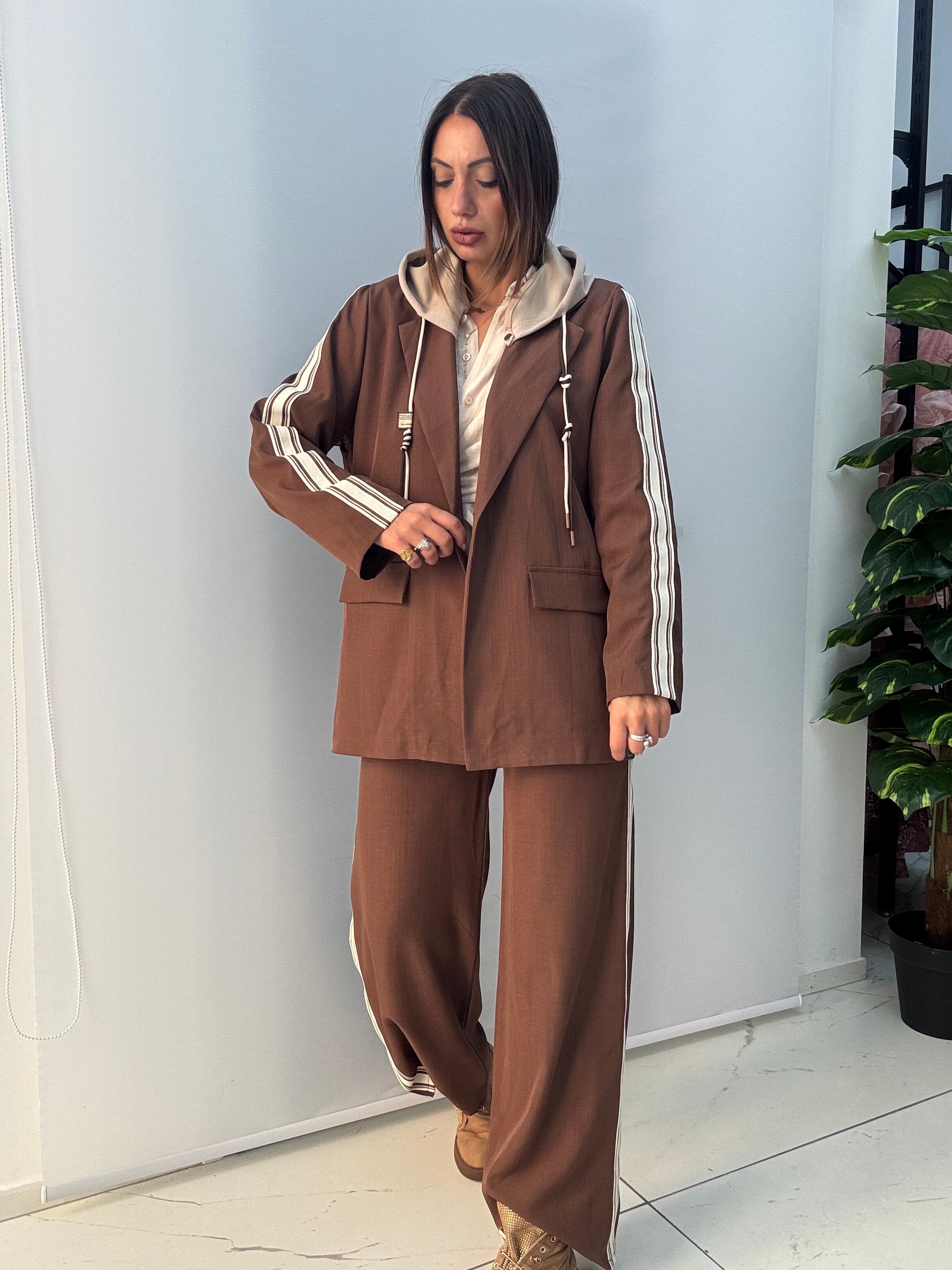 Tailleur Sportif Marrone