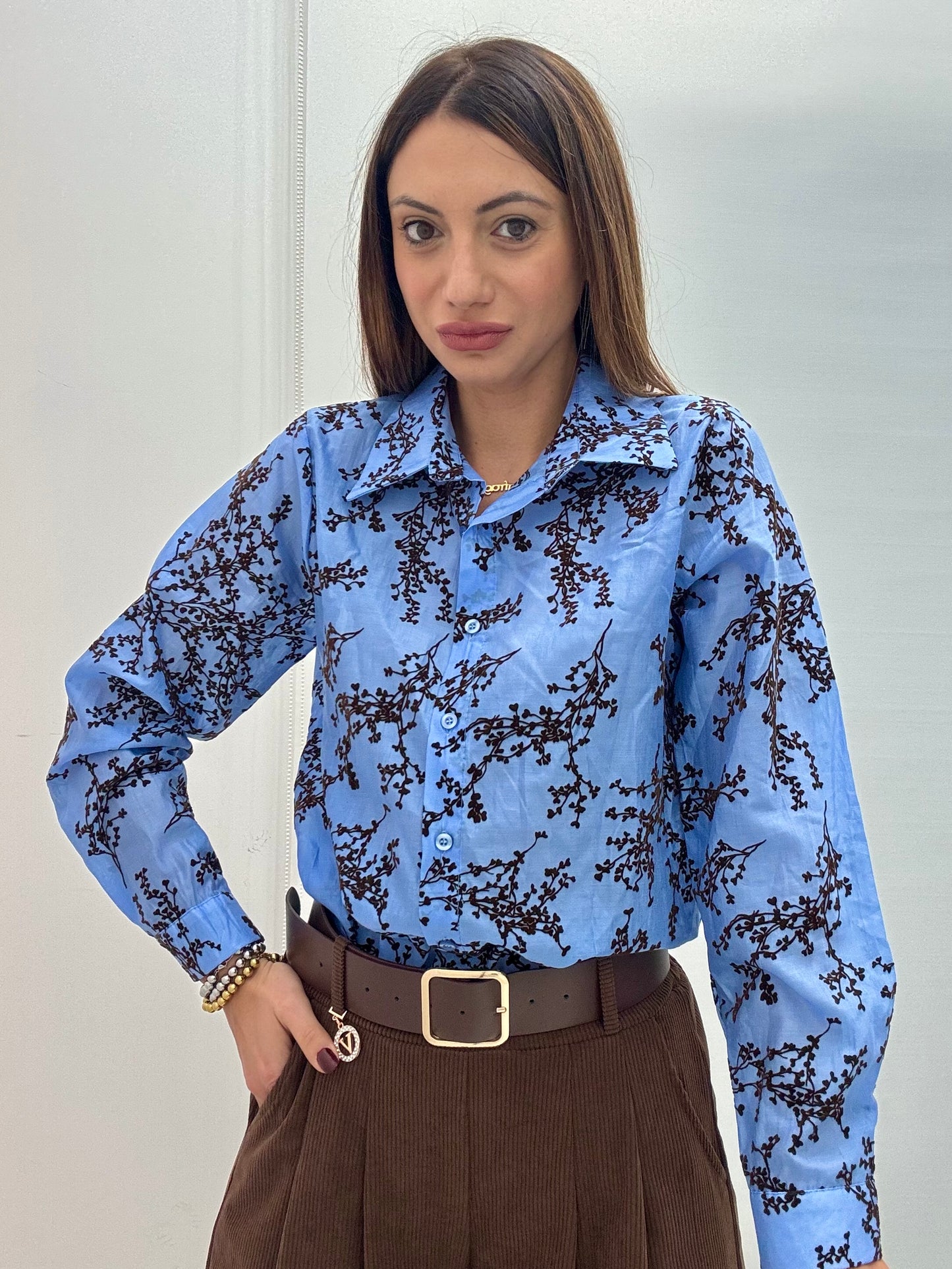 Camicia Rami Azzurro