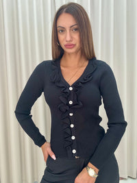 Cardigan Rouches