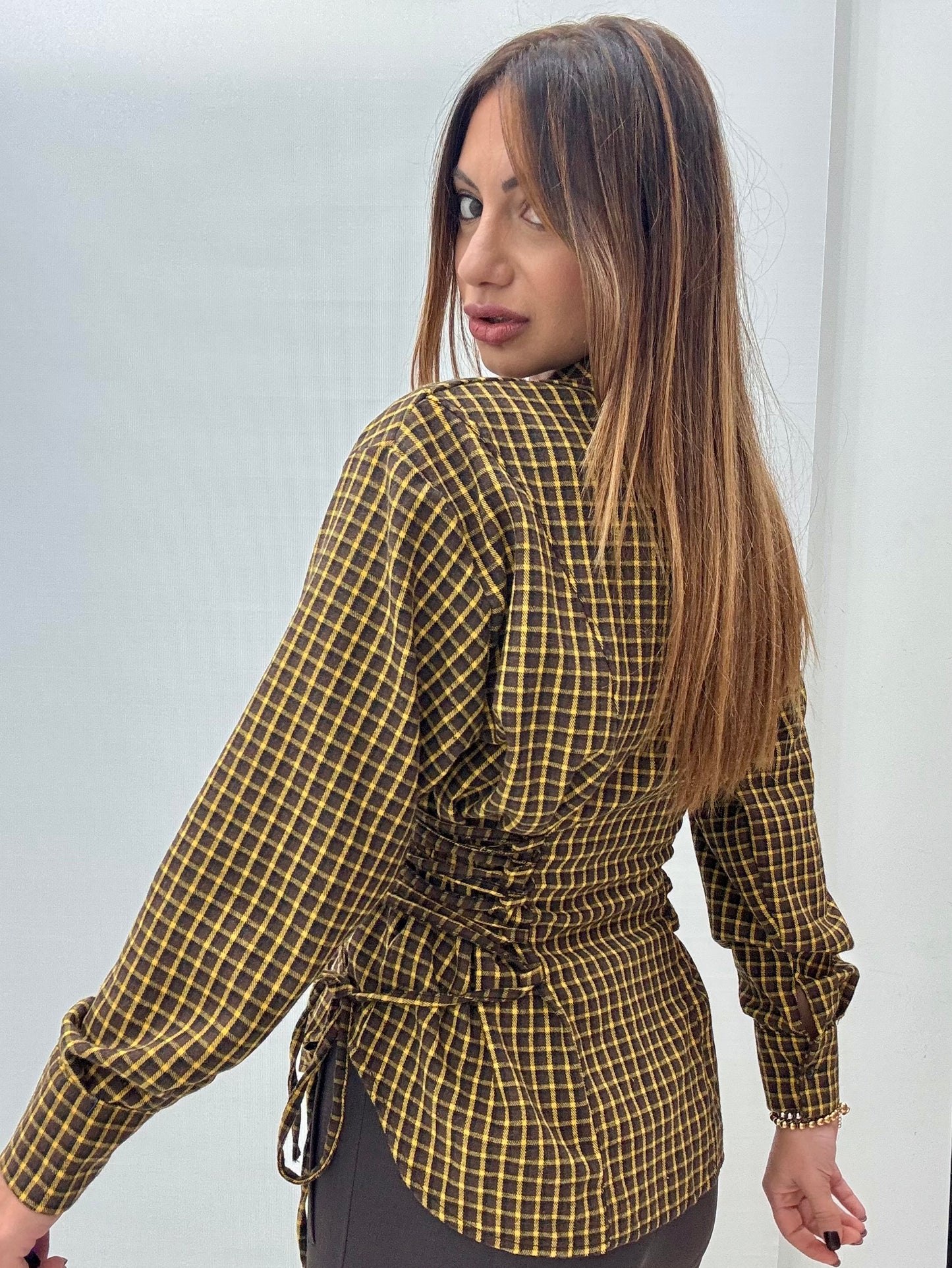 Camicia Stringata Giallo