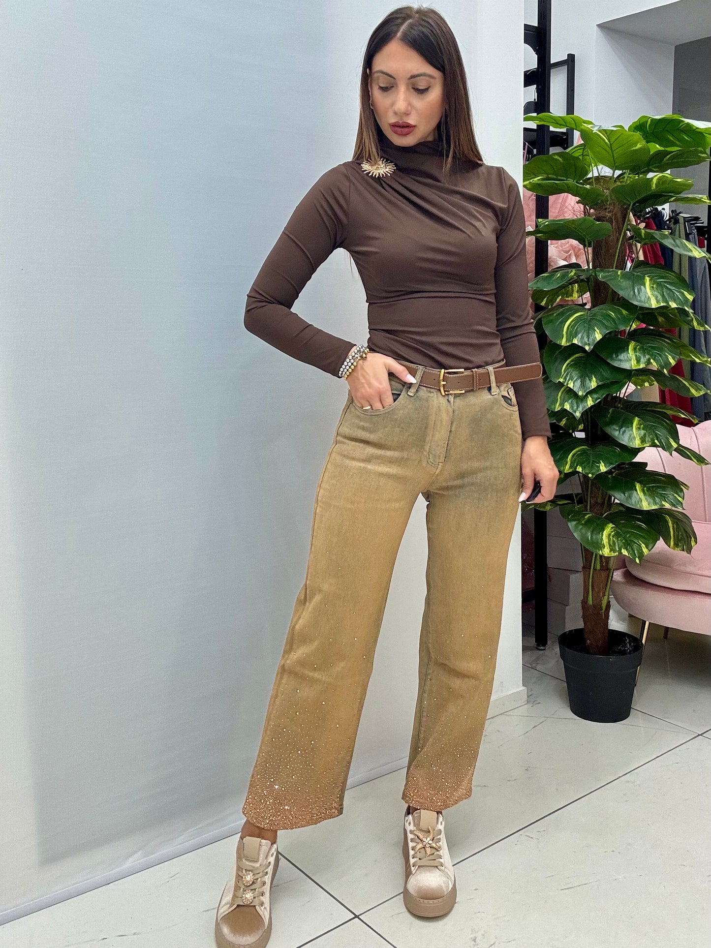 Jeans Strass Cod.F32197