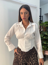 Camicia Corpetto Bianco