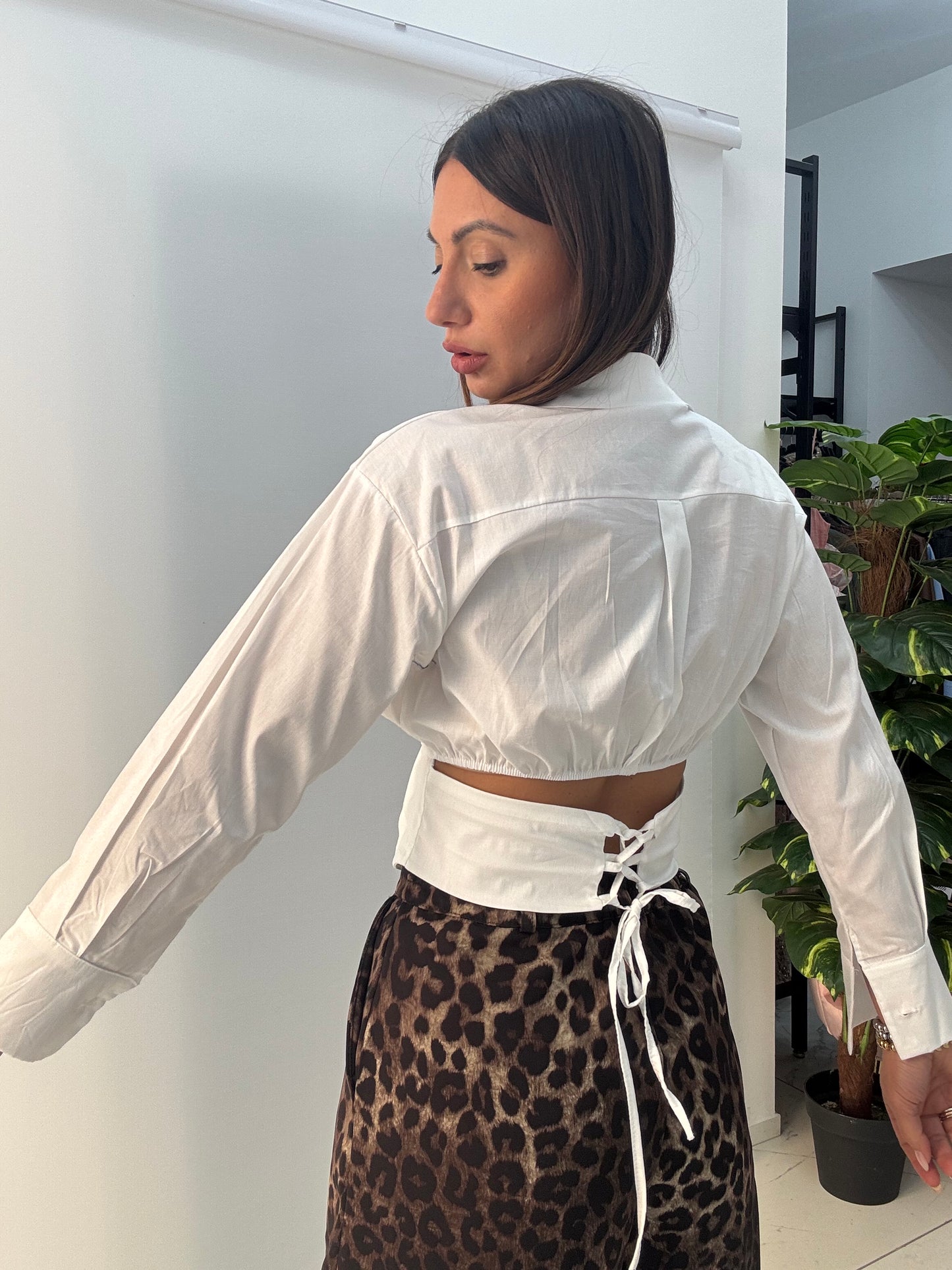 Camicia Corpetto Bianco