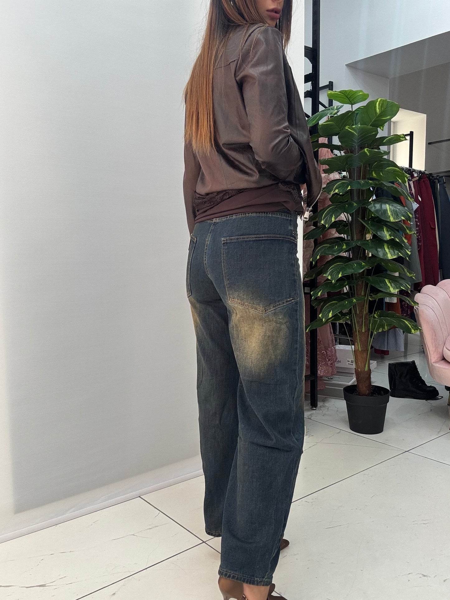 Jeans Ballon Sabbiato