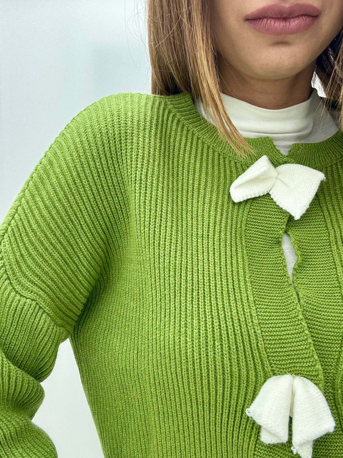 Cardigan Fiocchetti Verde