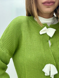 Cardigan Fiocchetti Verde