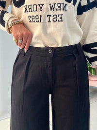 Jeans Wide Leg Black