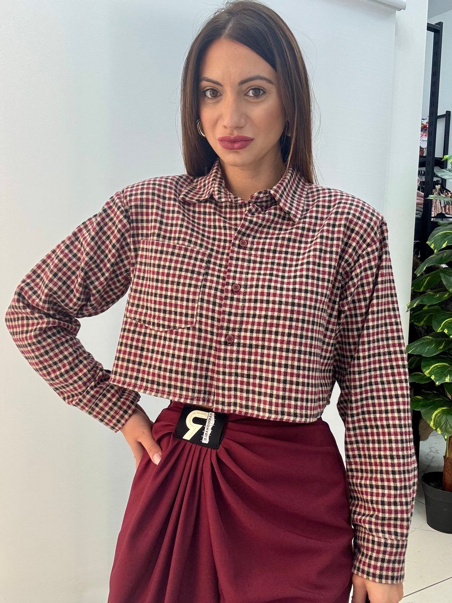 Camicia Ralph Bordeaux