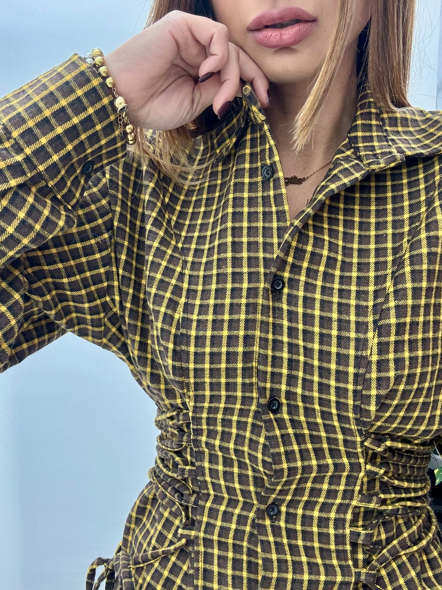 Camicia Stringata Giallo