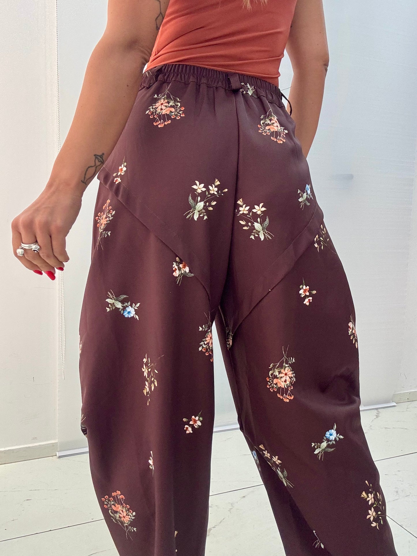 Pantalone Ballon Flowers