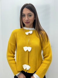 Cardigan Fiocchetti Giallo