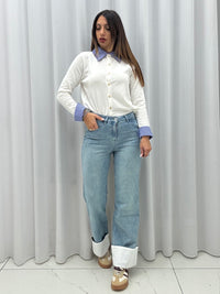 Jeans Piegone Bianco