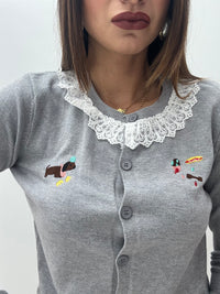 Cardigan Bassotto Grigio
