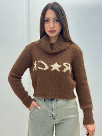 Maglione Rock Marrone