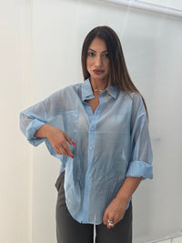 Camicia Velata Azzurro￼