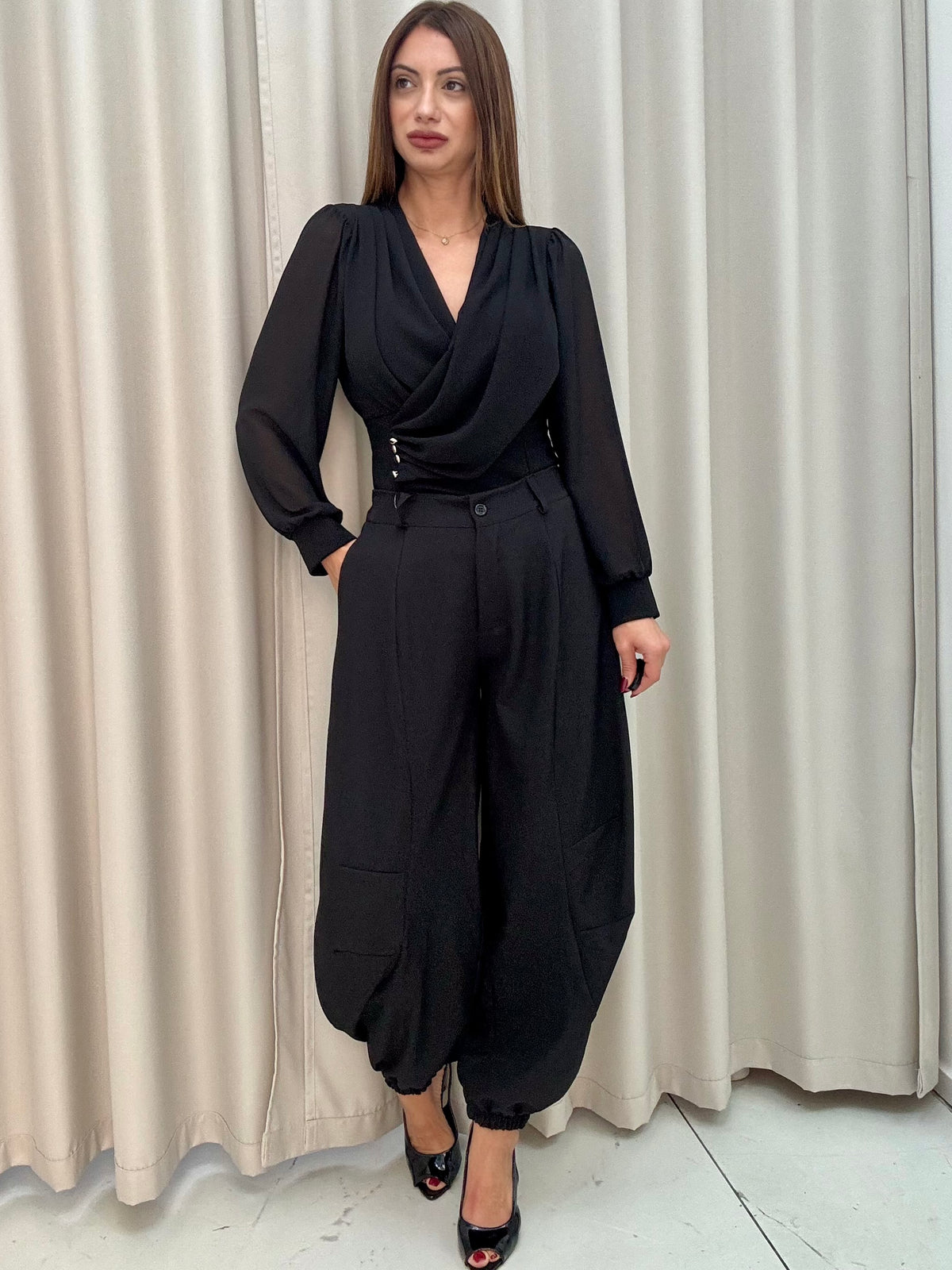 Pantalone Roberta Nero