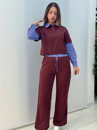 Tuta Miu Miu Inspired Bordeaux