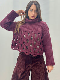 Maglione Glammy Bordeaux