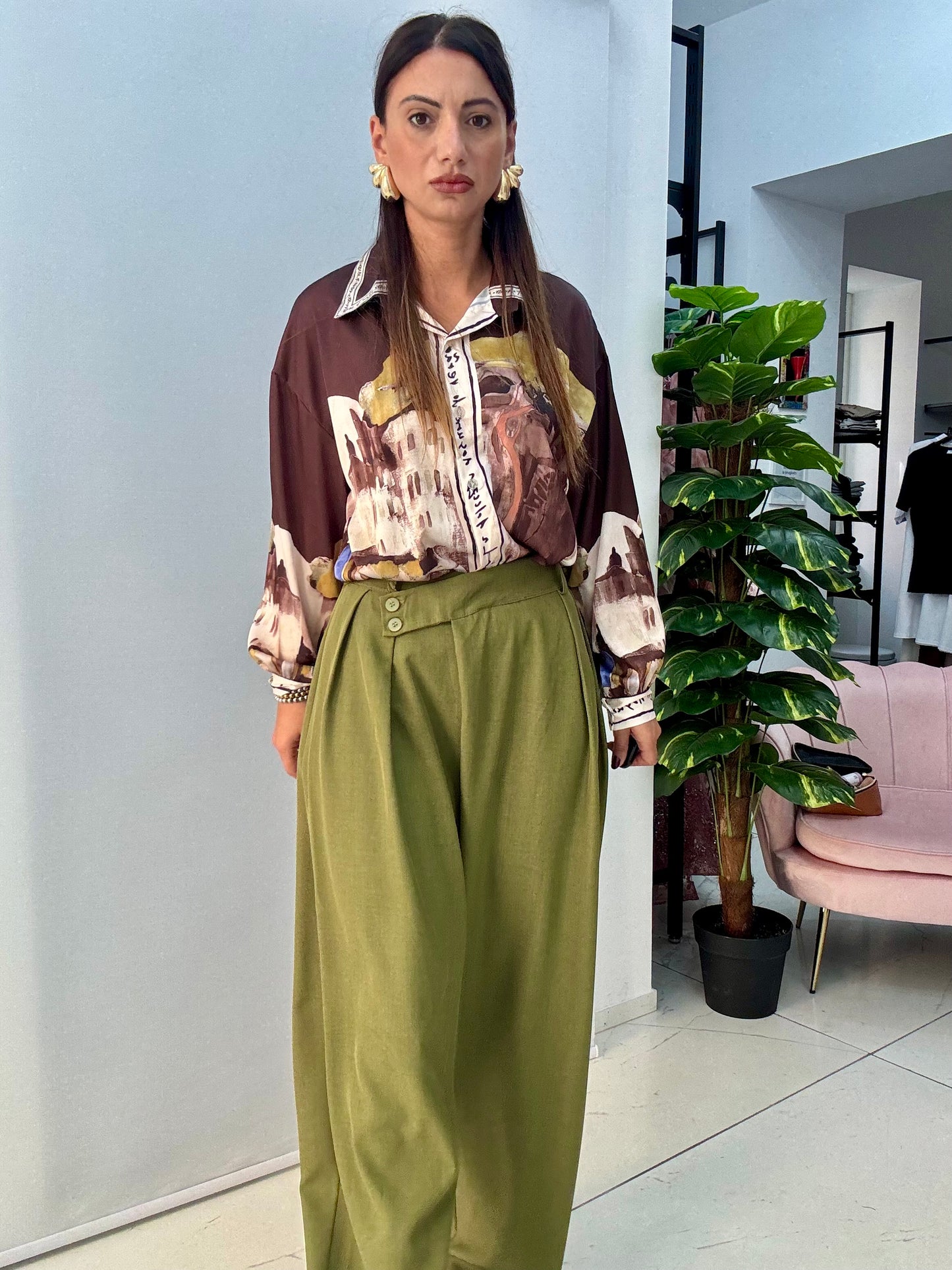 Pantalone Glamour Verde