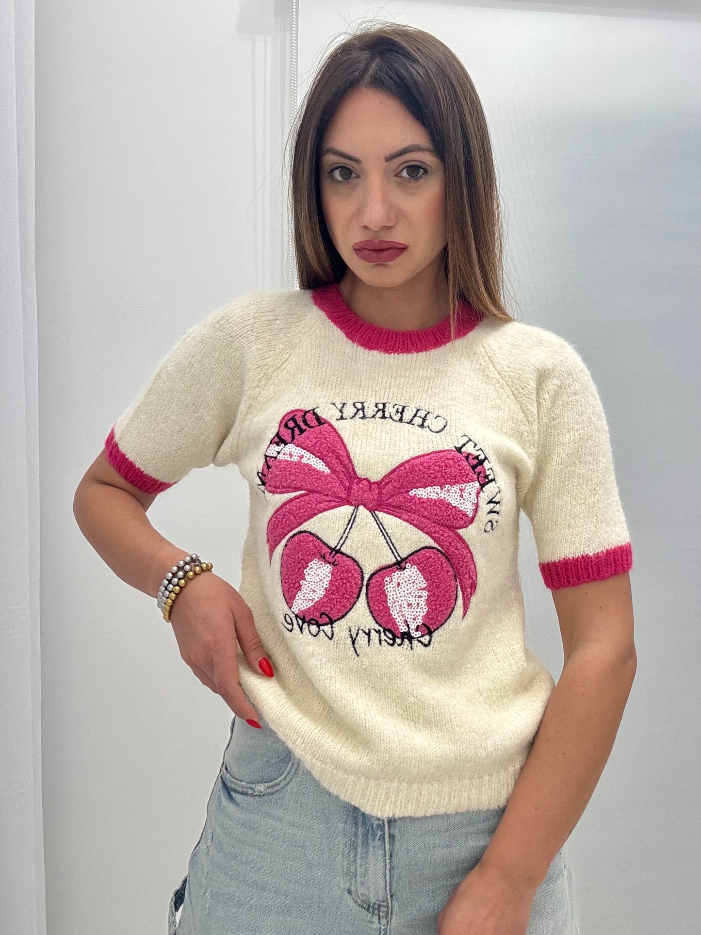Maglia Cherry Pink