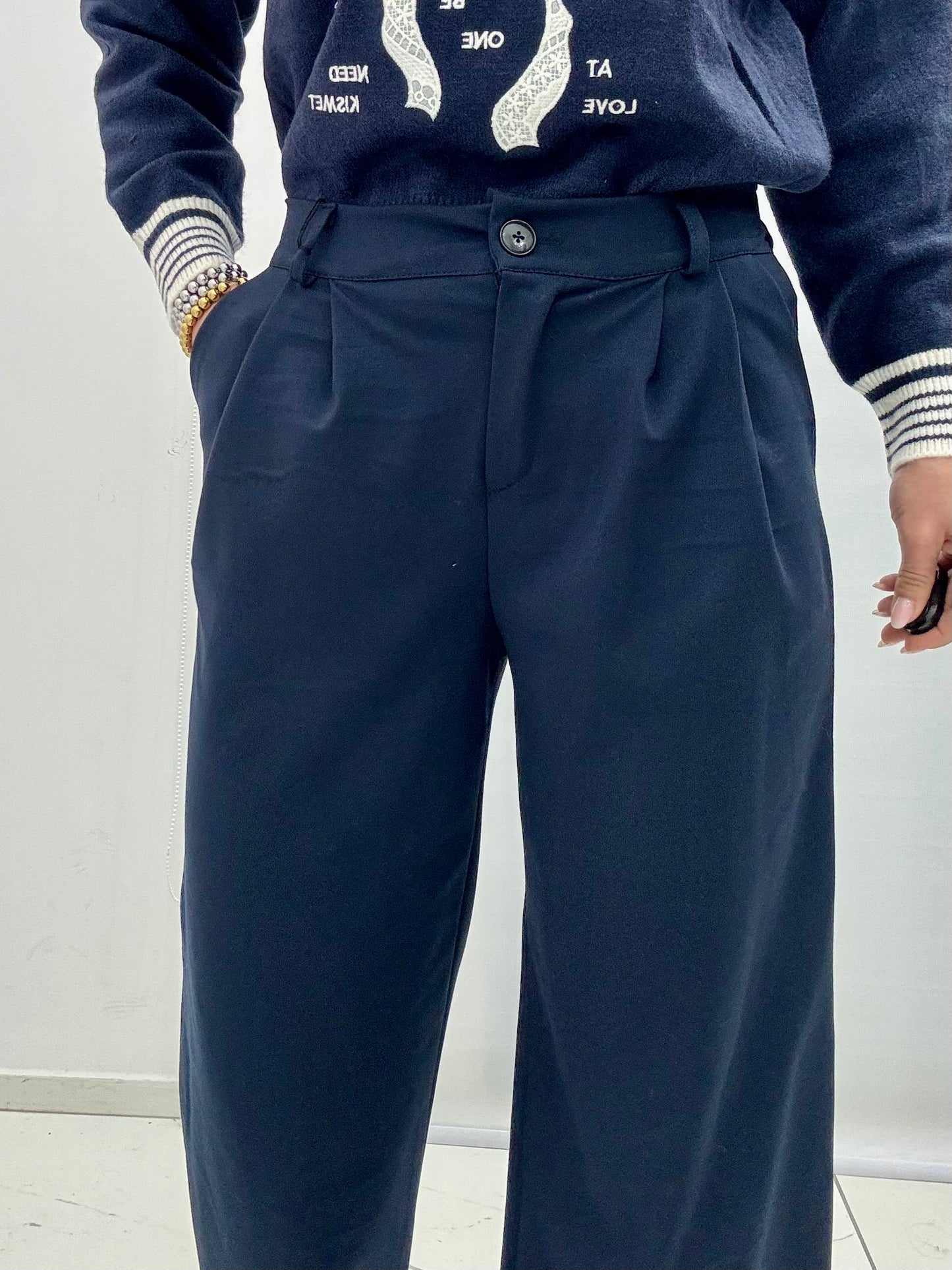 Pantalone Palazzo art.5850 Blu