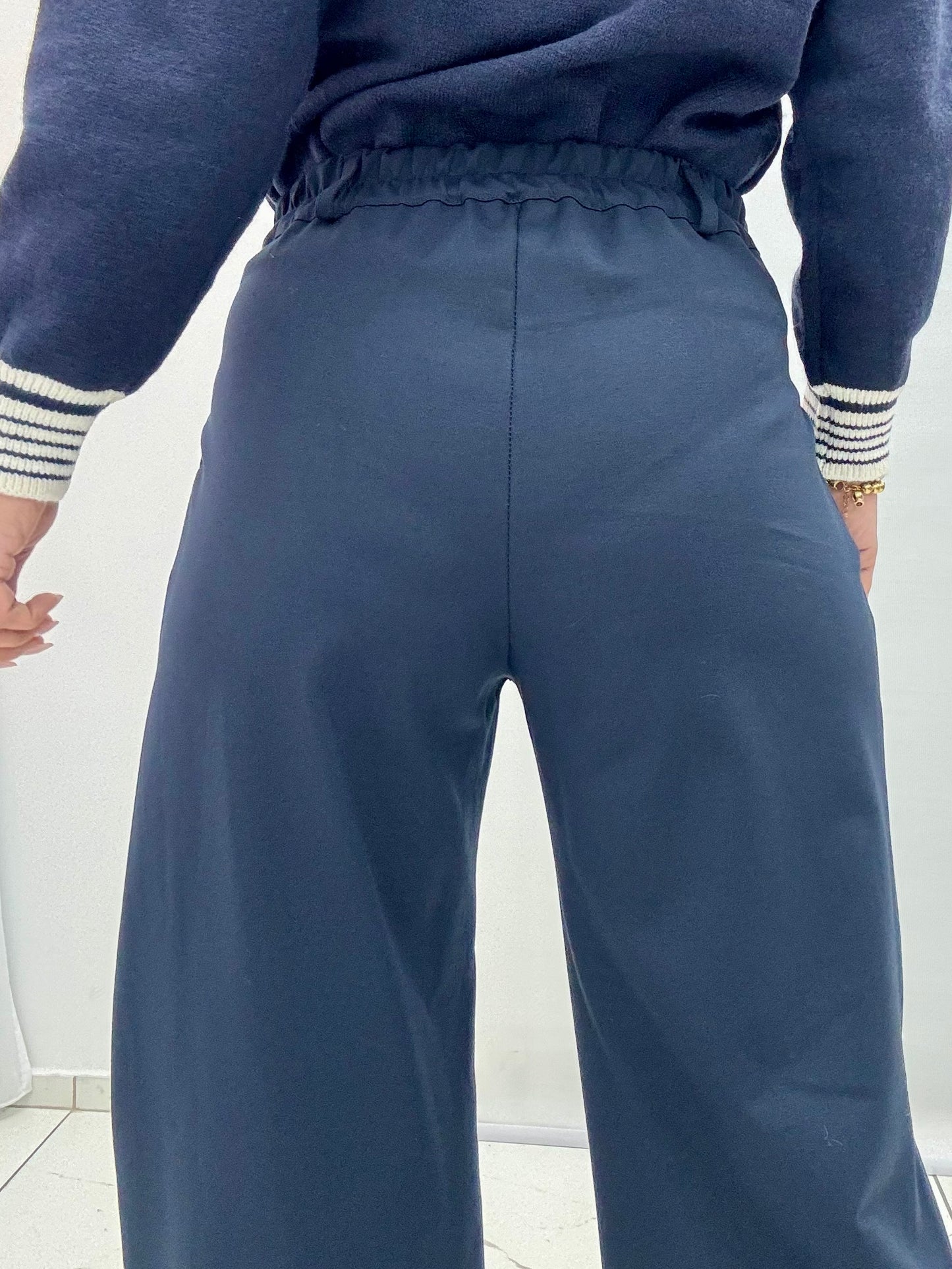 Pantalone Palazzo art.5850 Blu