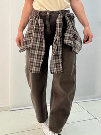 Jeans Effetto Camicia