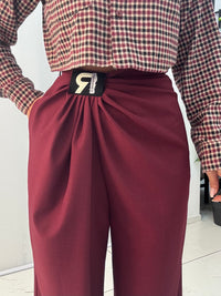 Pantalone Erre Bordeaux