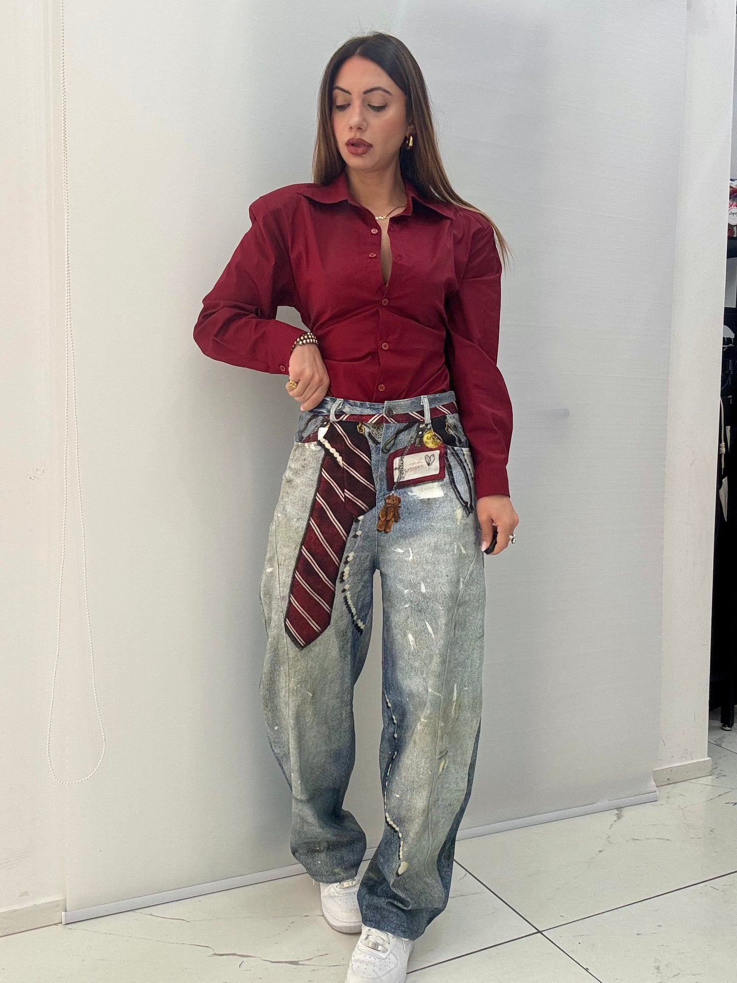 Jeans Cravatta Fake