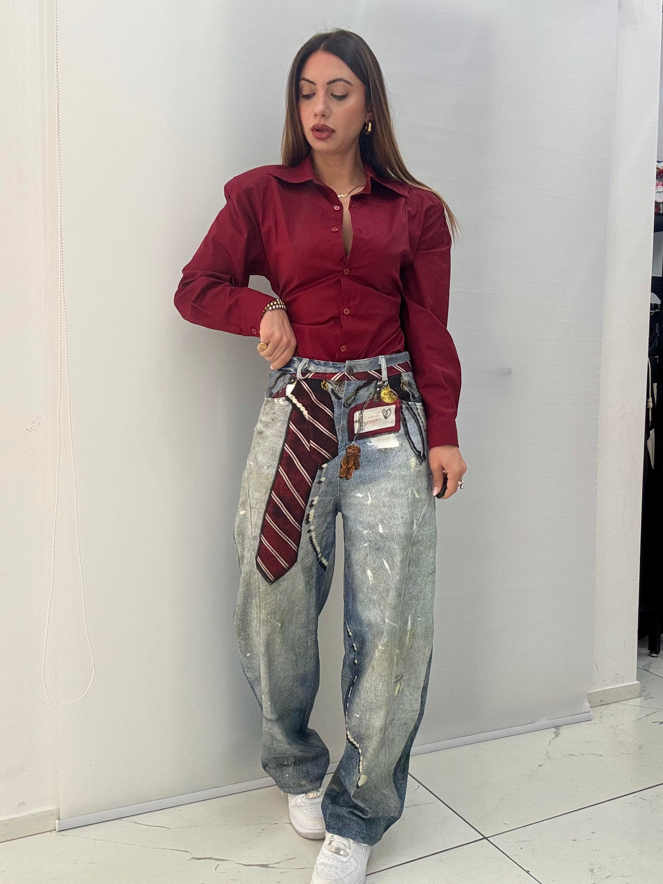 Jeans Cravatta Fake