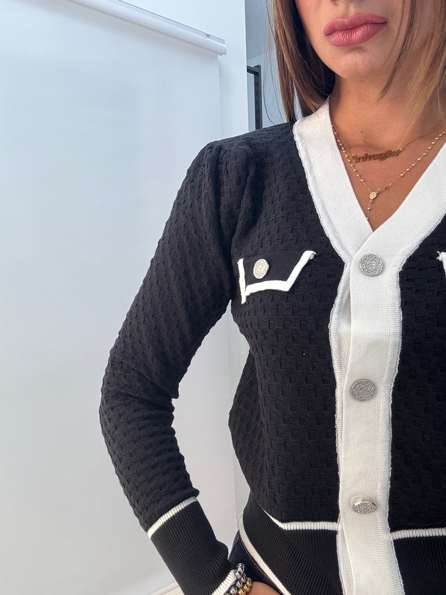 Cardigan Ch@nel Nero