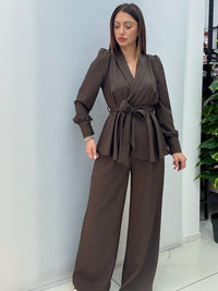 Tailleur Amalia Marrone