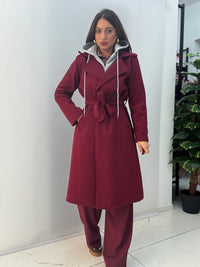 Cappotto Sporty Bordeaux