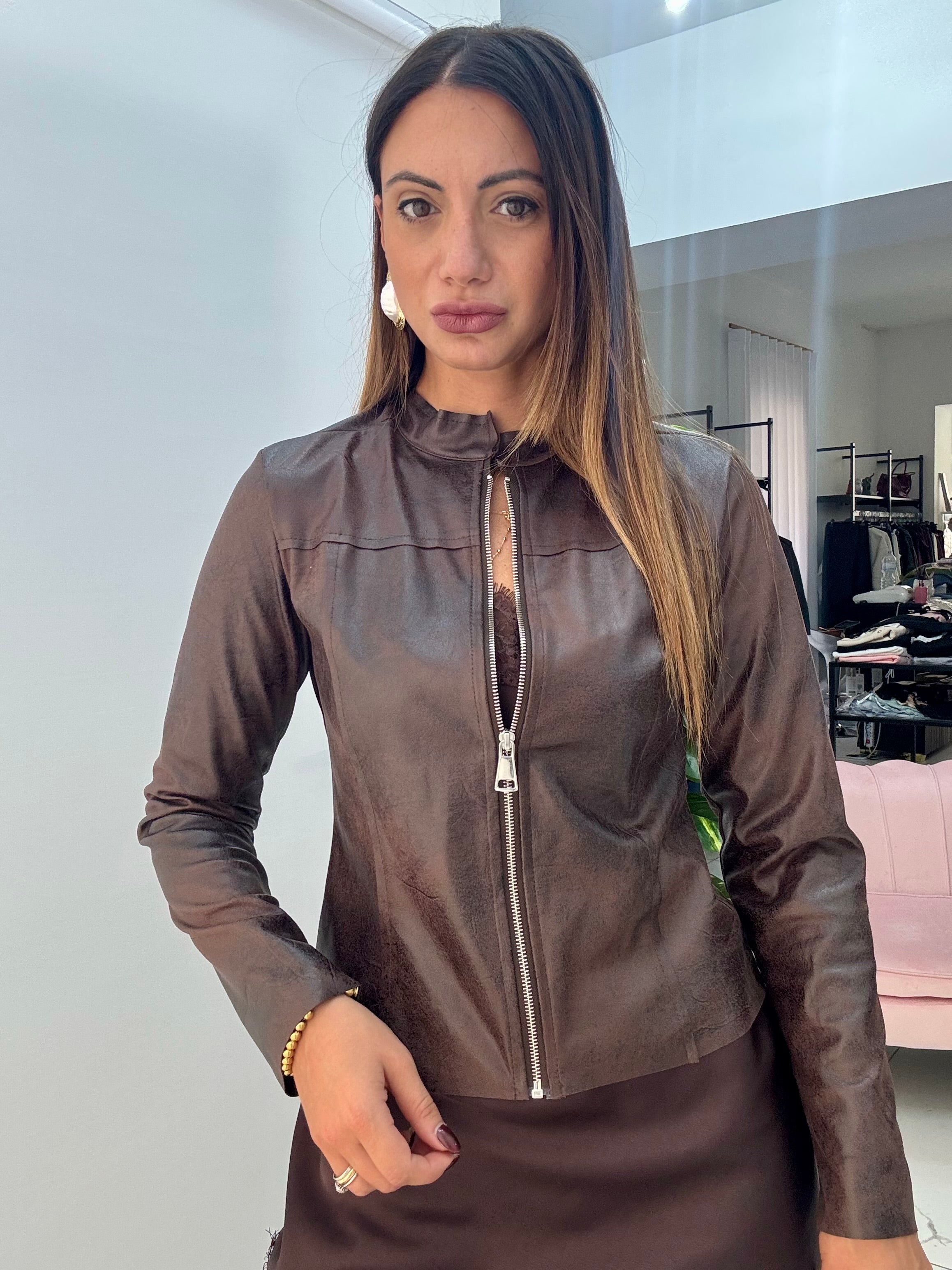 Giacca Effetto Vintage