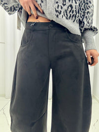 Pantalone Ballon Daino Nero