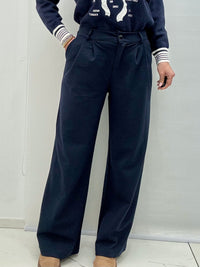 Pantalone Palazzo art.5850 Blu