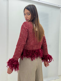 Giacca Piume Bordeaux