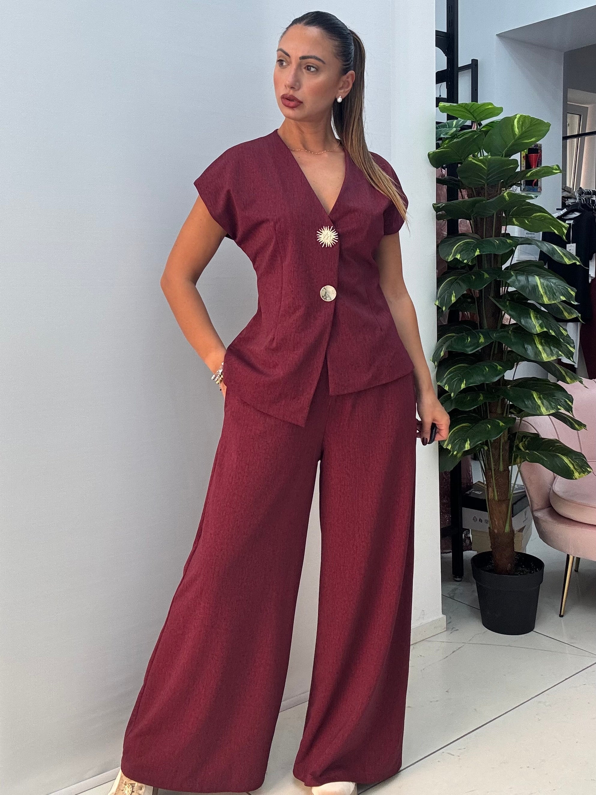 Set Girasole Bordeaux