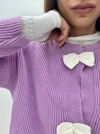Cardigan Fiocchetti Glicine