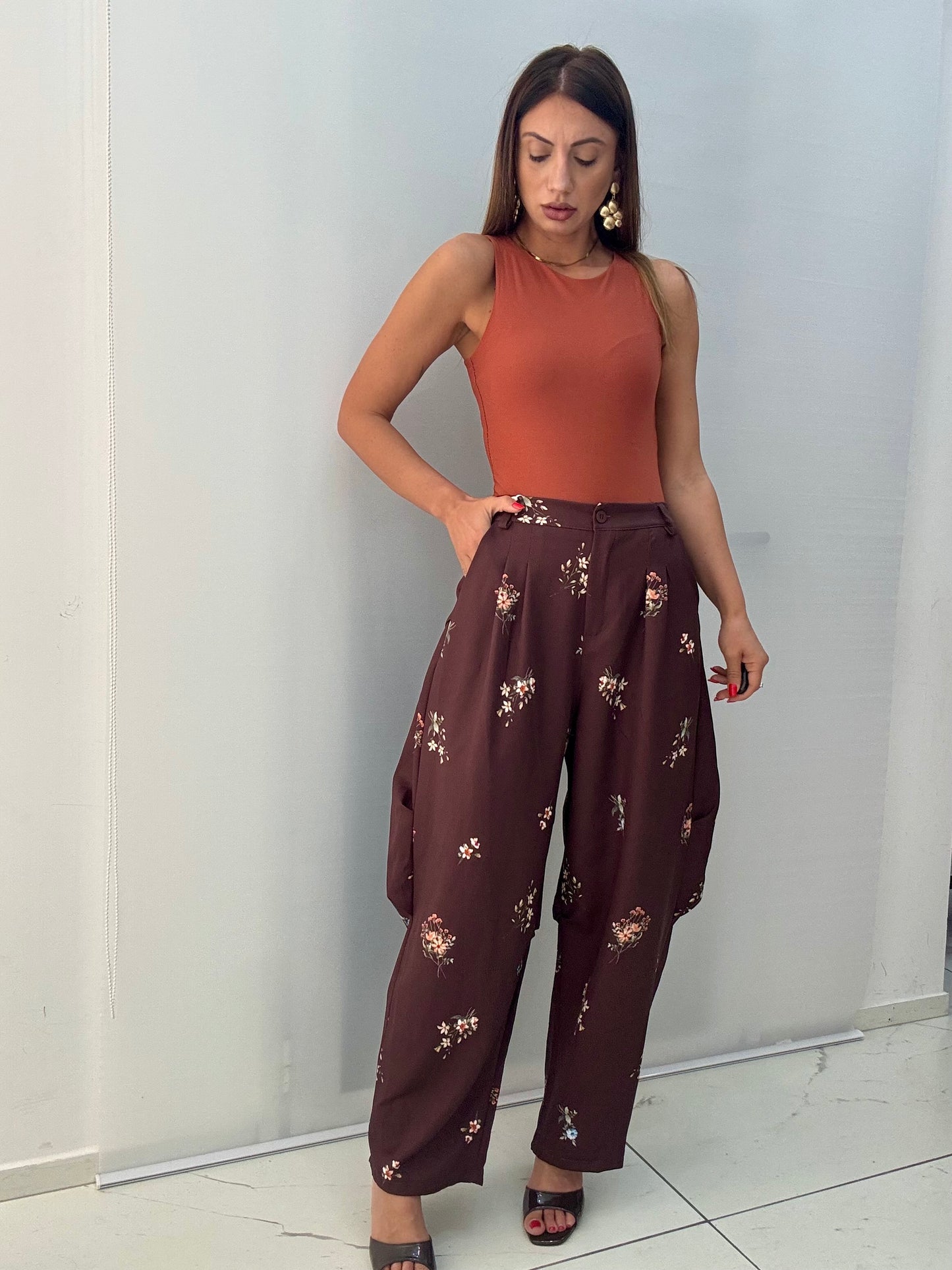 Pantalone Ballon Flowers