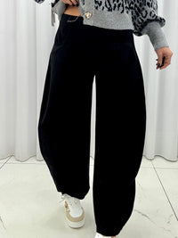 Pantalone Ballon Daino Nero
