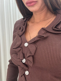 Cardigan Rouches