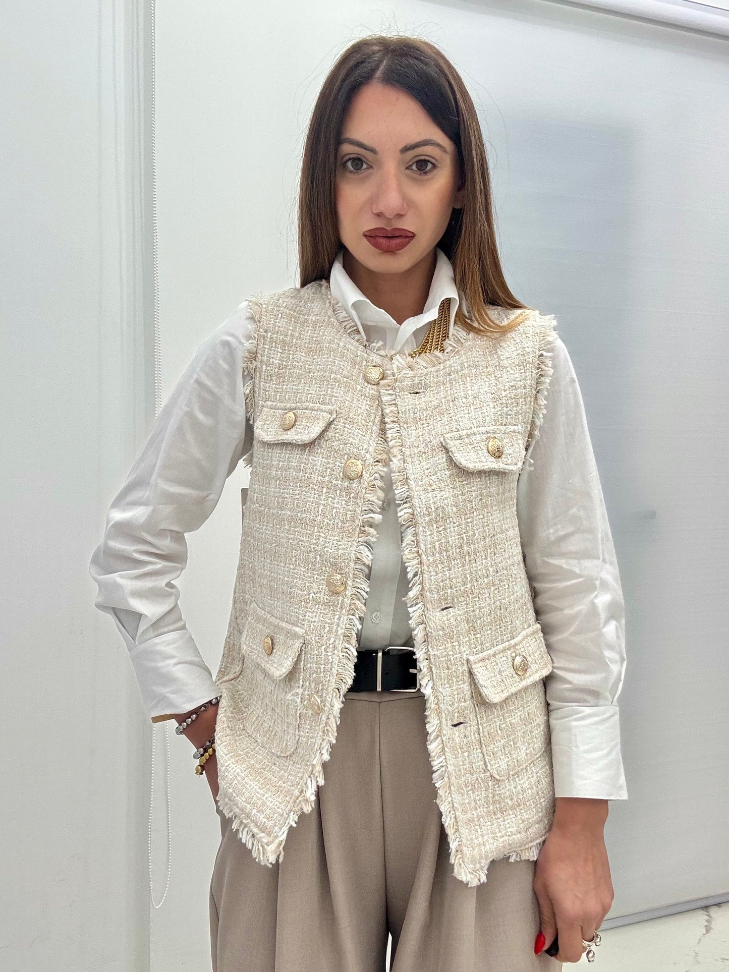 Gilet Tweed